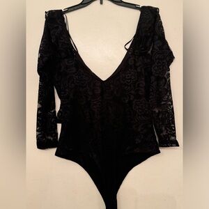 Black GUESS lace bodysuit